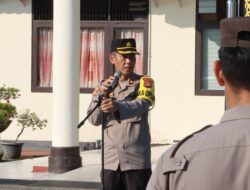 Wakapolres Sekadau Kompol Asep Sampaikan Atensi pada Apel Jam Pimpinan