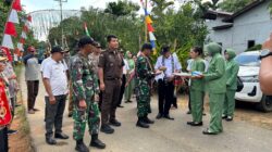 Kapolsek Jelai Hulu Hadiri Pembukaan TMMD Imbangan Ke-125 Tahun 2025 Kodim 1203/ Ketapang di Desa Sidahari Kecamatan Jelai Hulu