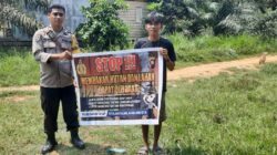 Cegah Karhutla dan Gangguan Kamtibmas, Bhabinkamtibmas Polsek Nanga Tayap Intensifkan Sambang Warga di Desa Tajok Kayong