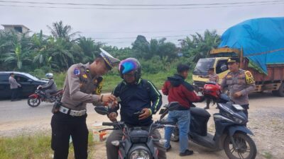 Operasi Patuh Kapuas 2025 di Sekadau, Polisi Tindak Puluhan Pelanggar Lalin