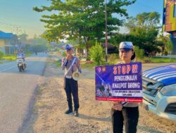 Suara Bising Ganggu Ketertiban, Satlantas Polres Sekadau Kampanye Stop Knalpot Brong