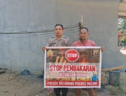 Polsek Belimbing Ajak Warga Masyarakat “STOP PEMBAKARAN HUTAN DAN LAHAN”