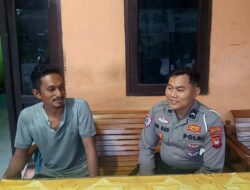 Tertib Lalu Lintas dan Waspada Penipuan Online, Ini Pesan Bripda Heber ke Warga Entada