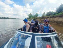 KBO Sat PolAirud Polres Ketapang Pimpin Pengamanan Lomba Katinting Race di Desa Tanjung Pura