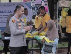 Polres Ketapang Adakan Gerakan Pangan Murah, Fasilitasi Warga Beli Beras Terjangkau
