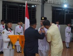 Kapolres Sekadau AKBP Donny Hadiri Upacara Pengukuhan Paskibraka Tahun 2025