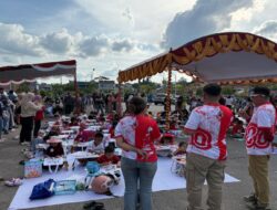 Polres Sanggau Pastikan Keamanan Perlombaan Melukis HUT ke-80 RI di Taman Aronk Belopa