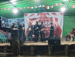 Sinergi TNI-Polri dan Pemdes Warnai Penutupan Pesta Rakyat HUT ke-80 RI di Dusun Senuruk