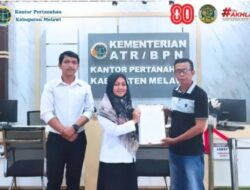 Penerima Sertifikat Tanah Menyambut Gembira Dengan Program PTSL Dari Pertanahan