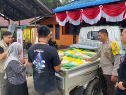 Gerakan Pangan Murah Hadir di Desa Semuntai, Ratusan Karung Beras Ludes Terjual