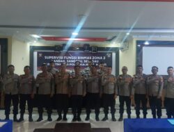 Satbinmas Polres Sekadau Ikuti Supervisi Fungsi Binmas Zona 2 di Polres Sanggau
