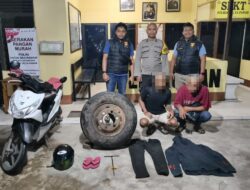 Sindikat Spesialis Pencurian Ban Dan Velg Truk Ditangkap Jajaran Polres Ketapang, Sudah Beraksi Di 11 Lokasi