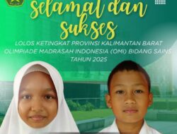 MIN 1 Melawi Kembali Mengukir Prestasi di Olimpiade Madrasah Indonesia (OMI) 2025 Tingkat Kabupaten