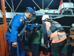 Respon Cepat, Sat Polairud Polres Ketapang dan Basarnas Evakuasi Nelayan Trouble Mesin di Perairan Laut Muara Pawan