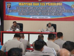 Tes Psikologi Senpi Organik dan Profil Klinis, Polres Sekadau Dorong Profesionalisme Personel
