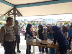 SMAN 1 Nanga Taman Gelar Baksos dan Senam Sehat, Polisi Turut Dampingi Kegiatan