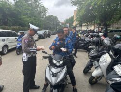 Satlantas Polres Sanggau Gelar Razia Gabungan, Tekan Tunggakan Pajak Kendaraan