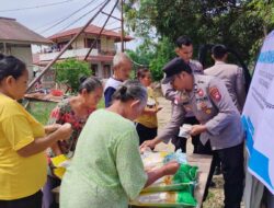 Polres Sanggau Hadirkan Beras Premium Harga Murah di Dusun Liku,Bentuk Kepedulian Polri