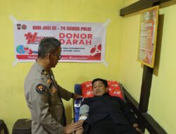HUMAS POLRES KETAPANG GELAR DONOR DARAH SERENTAK DALAM RANGKA HUT HUMAS POLRI KE-74