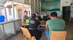 Kapolsek Matan Hilir Utara Gelar “Ngopi Bareng” Bersama Tokoh Masyarakat Desa Laman Satong
