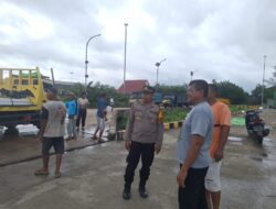 Kapolsek Kawasan Pelabuhan Sukabangun Gelar Patroli Dialogis di Kawasan Pelabuhan Pelindo II Ketapang