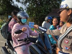 Unit Kamsel Satlantas Polres Sekadau Ajak Pengendara Wujudkan Zero Accident