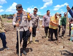 POLSEK MATAN HILIR UTARA BERSINERGI LAKSANAKAN PENANAMAN JAGUNG HIBRIDA UNTUK DUKUNG KETAHANAN PANGAN