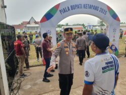 Cek Kesiapan Personel, Kapolres Ketapang Pimpin Apel dan TWG Pengamanan Sepak Bola Piala Bupati