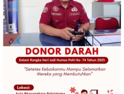 Sambut Hari Jadi ke-74 Humas Polri, Polres Sekadau Gelar Donor Darah untuk Masyarakat