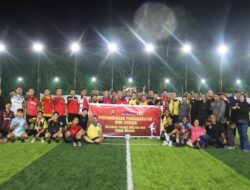 Polres Melawi Dan Wartawan Gelar Pertandingan Persahabatan Mini Soccer,Pererat Sinergitas Dan Silaturahmi 