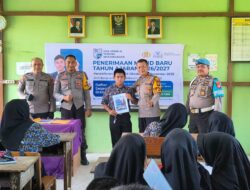 Polsek Matan Hilir Selatan Laksanakan Sosialisasi Penerimaan Murid Baru SMA Taruna Kemala Bhayangkara di SMPN 07 Pematang Gadung