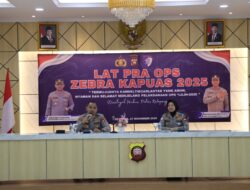 Kapolres Ketapang Pimpin Pelaksanaan Latpra Ops Zebra Kapuas 2025 di Aula Polres Ketapang