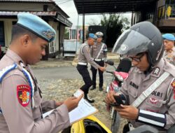 Dukung Operasi Zebra Kapuas 2025, Propam Polres Sekadau Gelar Gaktibplin