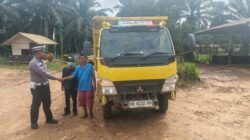 Satgas Preventif Ops Zebra Kapuas 2025 Cek Kendaraan Truk Sawit di PT MJP Sekadau