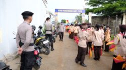 Polres Sintang Amankan Pembukaan Raimuna Daerah Pramuka Kalbar 2025 di Stadion Baning