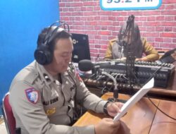 Ops Zebra Kapuas 2025, Sat Lantas Polres Ketapang Berikan Himbauan Melalui Radio