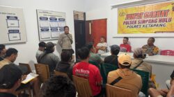 Kapolsek Simpang Hulu Laksanakan Kegiatan Jumat Curhat Bersama Masyarakat Desa Kualan Tengah