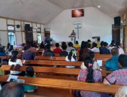 Polsek Sungai Laur Gelar Minggu Kasih Bersama Jemaat Gereja Misi Injili Indonesia