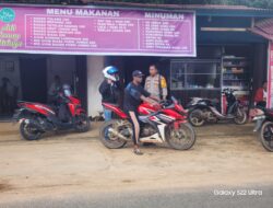 Kapolsek Tumbang Titi Pimpin Patroli Dialogis, Amankan 27 Kendaraan Berknalpot Brong