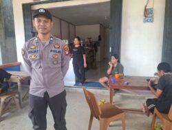 Patroli Rutin Polsek Kuala Behe, Berikan Himbauan Kamtibmas Kepada Warga