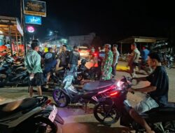 Polsek Simpang Hulu Polres Ketapang Laksanakan Penertiban Knalpot Brong dan Balap Liar di Malam Minggu