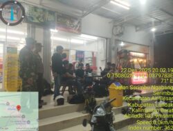 Sinergitas TNI-Polri, Polsek Air Besar dan Koramil Patroli Malam Cegah Curanmor 