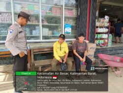 Polisi dan Warga Bersinergi Jaga Keamanan Kecamatan Air Besar