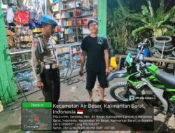 Polsek Air Besar Laksanakan Patroli Malam, Tekankan Pencegahan Gangguan Kamtibmas