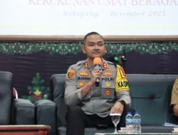 Kapolres Ketapang Hadiri Rapat Kerja dan Natal Bersama PGK Ketapang, Perkuat Kerukunan Antarumat Beragama