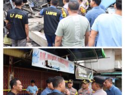 Kapolres Melawi Bersama Tim Bidlabfor Polda Kalbar Tinjau Dua TKP Kebakaran