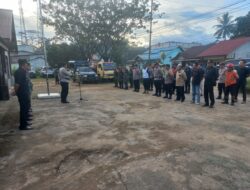 Kapolsek Sengah Temila Pimpin Apel Konsolidasi Pengamanan Malam Pergantian Tahun