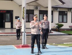 Kompol Samsul Bakri Pimpin Apel Perdana sebagai Wakapolres Sekadau