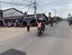 Rutinitas Personel Polsek Mempawah Hulu Laksanakan Strong Point Pagi Hari