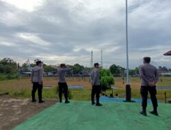 Situasi Aman, Polres Sekadau Amankan Laga 8 Besar Open Turnamen Sepak Bola